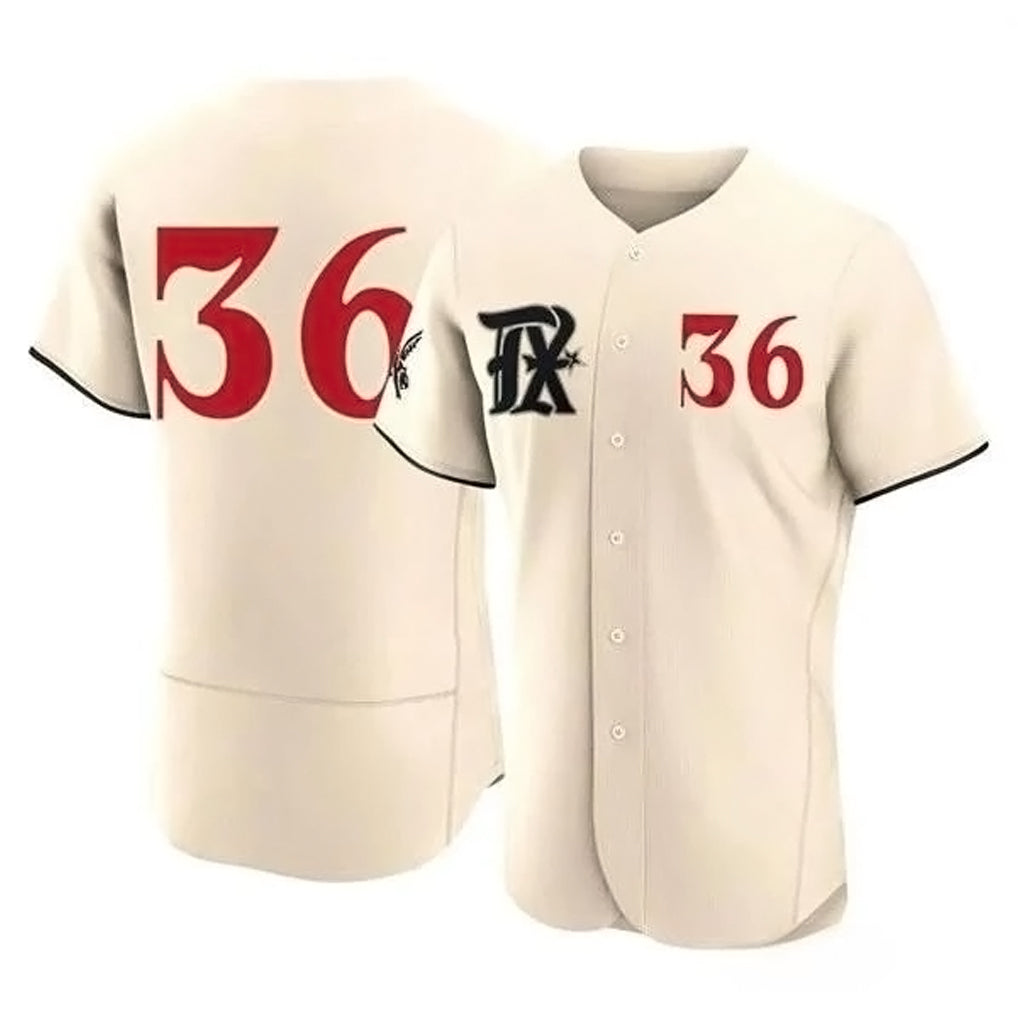 tocy T.Rangers #36 Wyatt Langford Player Cream Limited City Connect Elite Stitched Jerseys
