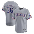 tocy T.Rangers #36 Wyatt Langford Player Gray Home Limited Stitched Jerseys
