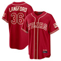 tocy T.Rangers #36 Wyatt Langford Player Red 2026 City Connect Limited Stitched Jerseys