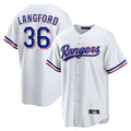 tocy T.Rangers #36 Wyatt Langford Player White Home Game Stitched Jerseys