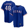 tocy T.Rangers #48 Jacob deGrom Player Royal Home Game Stitched Jerseys