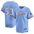 tocy T.Rangers #53 Adolis Garcia Player Light Blue Home Limited Stitched Jerseys