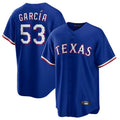 tocy T.Rangers #53 Adolis Garcia Player Royal Home Limited Game Stitched Jerseys