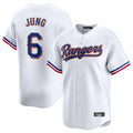 tocy T.Rangers #6 Josh Jung Player Gold Collection Limited White Stitched Jerseys