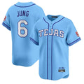 tocy T.Rangers #6 Josh Jung Player Light Blue 2026 City Connect Limited Stitched Jerseys