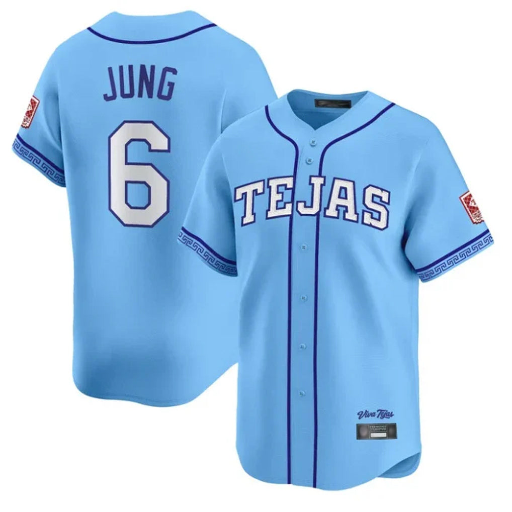 tocy T.Rangers #6 Josh Jung Player Light Blue 2026 City Connect Limited Stitched Jerseys