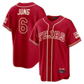 tocy T.Rangers #6 Josh Jung Player Red 2026 City Connect Limited Stitched Jerseys