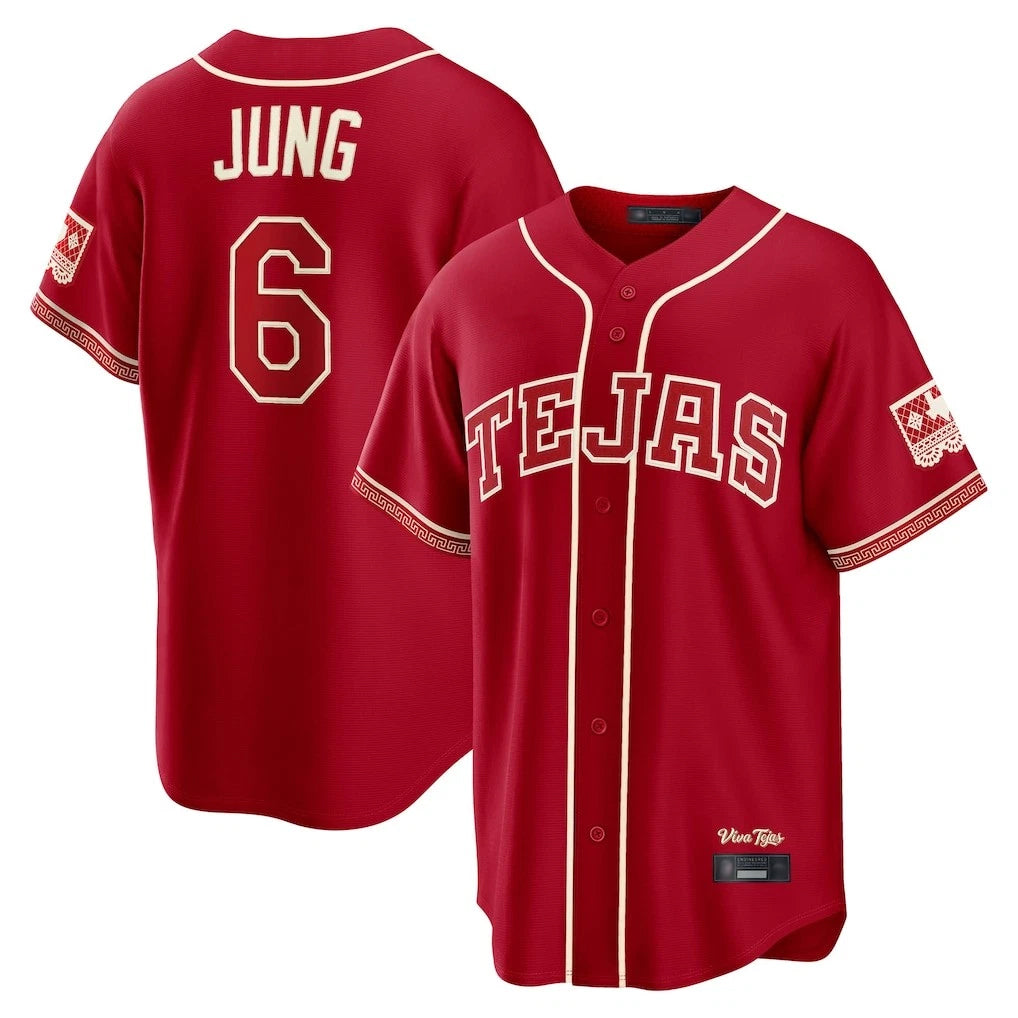 tocy T.Rangers #6 Josh Jung Player Red 2026 City Connect Limited Stitched Jerseys