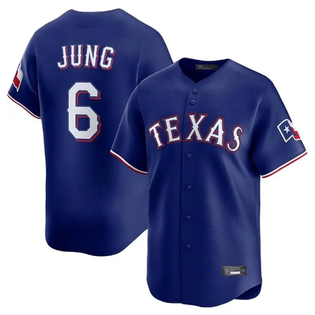tocy T.Rangers #6 Josh Jung Player Royal Home Limited Stitched Jerseys
