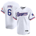 tocy T.Rangers #6 Josh Jung Player White&Blue Home Limited Stitched Jerseys