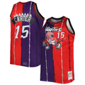 tocy T.Raptors Mitchell & Ness Purple Red Big & Tall Hardwood Classics 1998-99 Split Swingman Jerseys