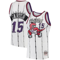 tocy T.Raptors #15 Vince Carter Mitchell & Ness White 1998-99 Hardwood Classics Swingman Jerseys