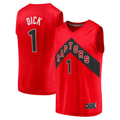 tocy T.Raptors #1 Gradey Dick Red Fast Break Player Jerseys - Icon Edition