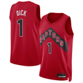 tocy T.Raptors #1 Gradey Dick Red Swingman Player Jerseys - Icon Edition