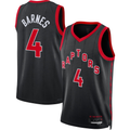 tocy T.Raptors #4 Scottie Barnes Black Swingman Jerseys - Statement Edition