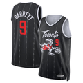 tocy T.Raptors #9 RJ Barrett Black 2025-26 Swingman Jerseys - City Edition