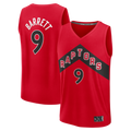 tocy T.Raptors #9 RJ Barrett Red Fast Break Jerseys - Icon Edition