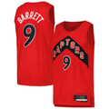 tocy T.Raptors #9 RJ Barrett Red Swingman Player Jerseys - Icon Edition
