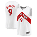 tocy T.Raptors #9 RJ Barrett White Fast Break Player Jerseys - Association Edition