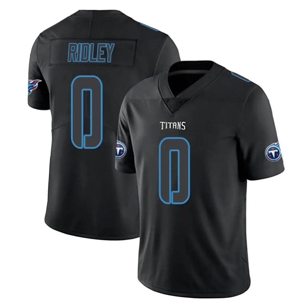 Tocy T.Titans #0 Calvin Ridley Player Black Impact Limited Home Game Stitched Jerseys