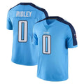 Tocy T.Titans #0 Calvin Ridley Player Light Blue Limited Color Rush Home Game Stitched Jerseys