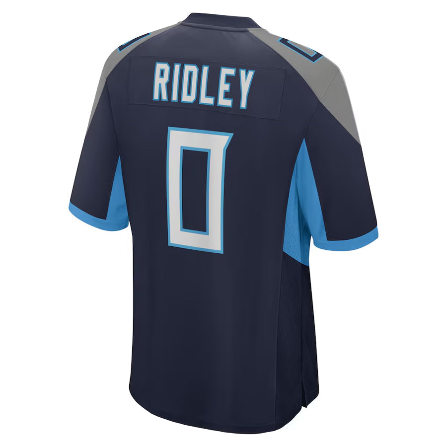 tocy T.Titans #0 Calvin Ridley Player Navy Home Game Stitched Jerseys