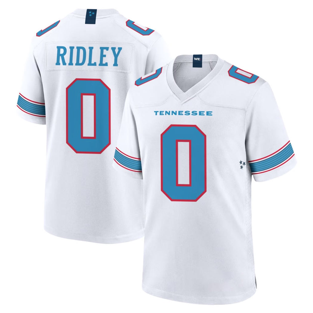 Tocy T.Titans #0 Calvin Ridley Player White 2026 Game Home Stitched Jerseys