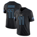 Tocy T.Titans #11 Jermaine Johnson II Player Black Impact Limited Home Game Stitched Jerseys