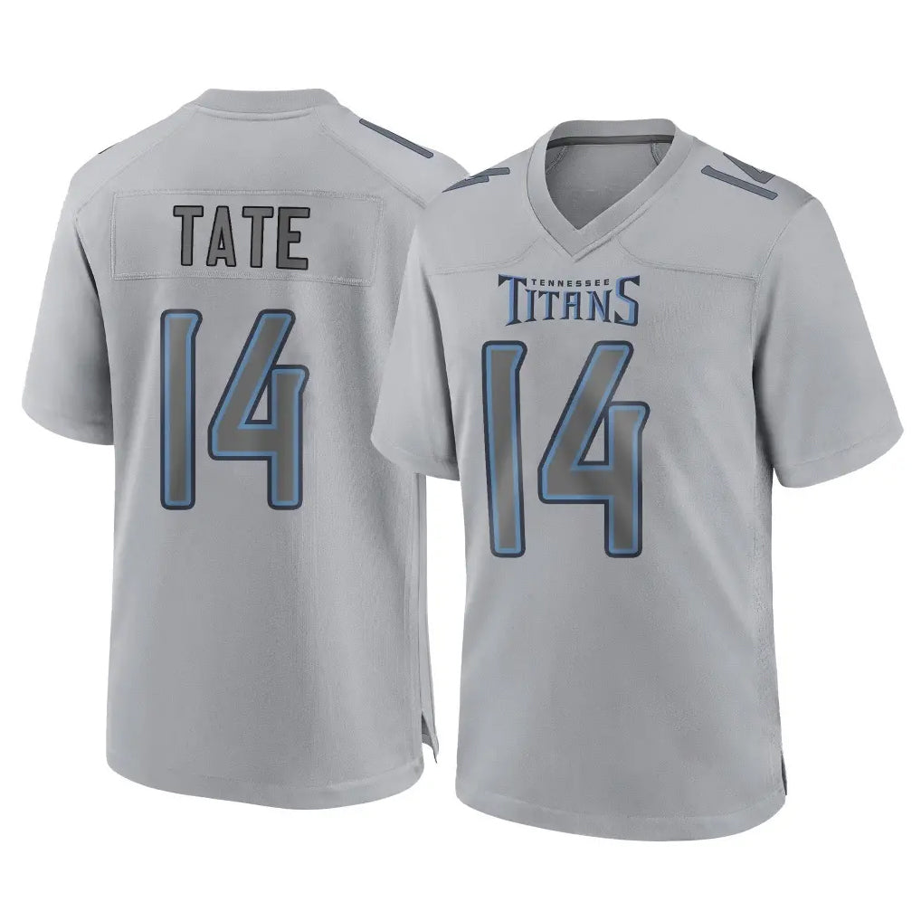 Tocy T.Titans #14 Carnell Tate Player Gray Atmosphere Fashion Home Game Stitched Jerseys