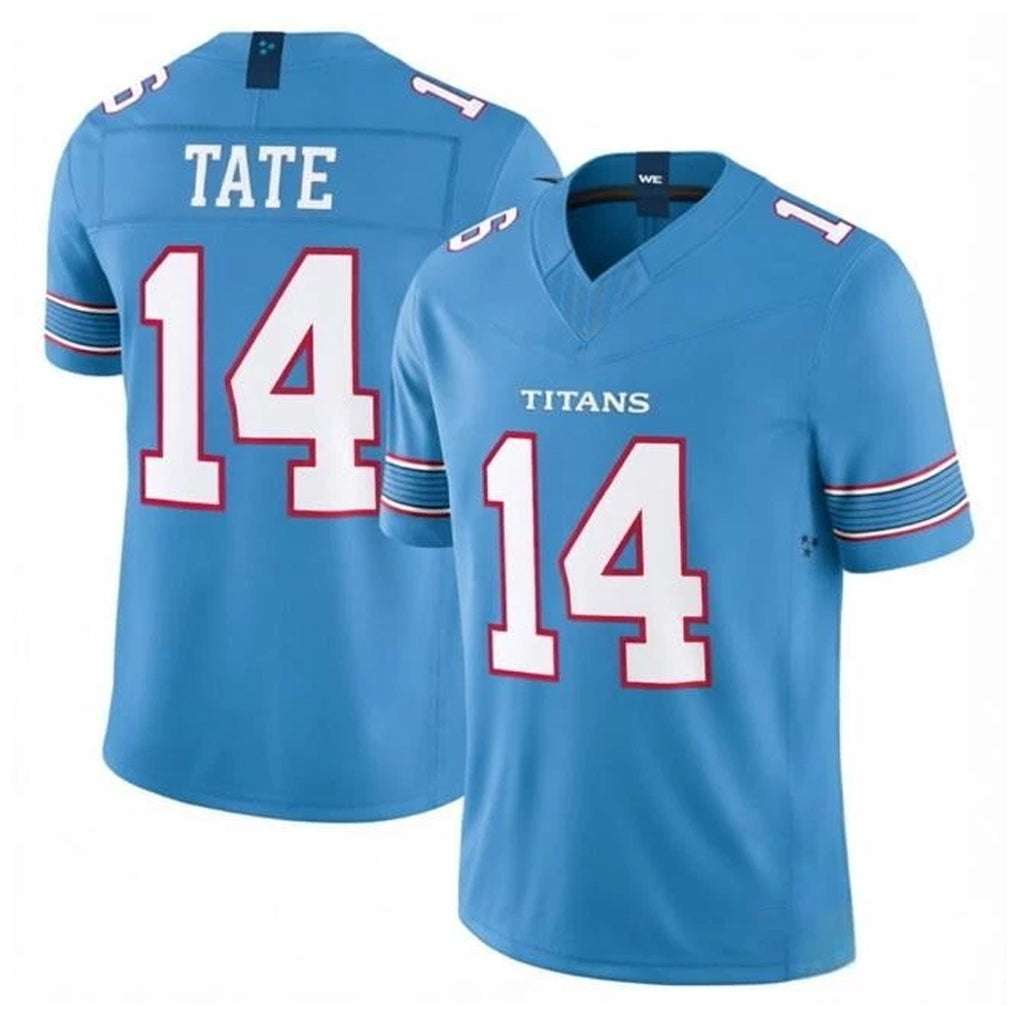 Tocy T.Titans #14 Carnell Tate Player Light Blue Team Vapor F.U.S.E. Limited Home Game Stitched Jerseys