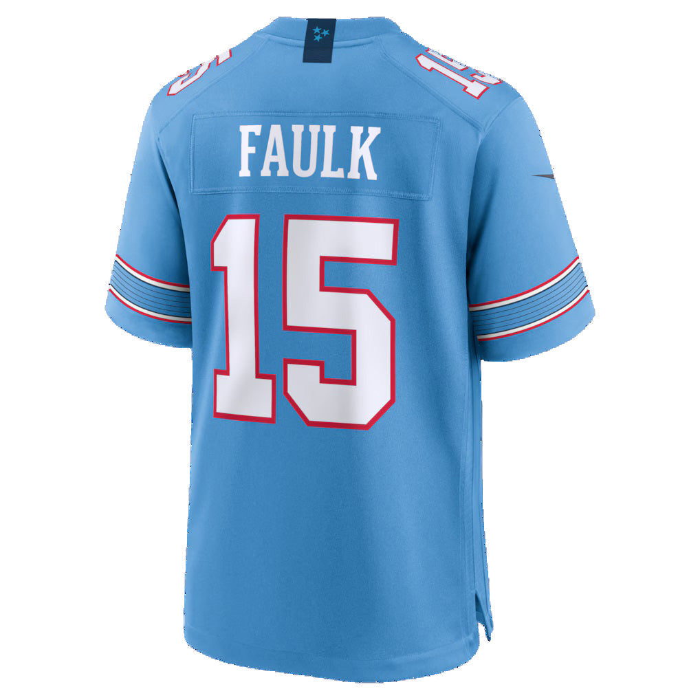 tocy T.Titans #15 Keldric Faulk Light Blue Team Game Stitched Jerseys