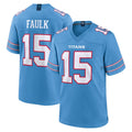 Tocy T.Titans #15 Keldric Faulk Player Light Blue 2026 Game Home Stitched Jerseys