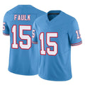 Tocy T.Titans #15 Keldric Faulk Player Light Blue Limited Vapor F.U.S.E. Home Game Stitched Jerseys