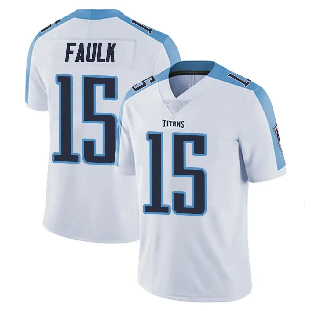 Tocy T.Titans #15 Keldric Faulk Player White Limited Vapor Untouchable Home Game Stitched Jerseys