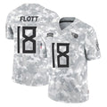 Tocy T.Titans #18 Cor'Dale Flott Player Arctic Camo Limited Salute to Service Home Game Stitched Jerseys