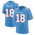Tocy T.Titans #18 Cor'Dale Flott Player Light Blue 2026 Game Home Stitched Jerseys