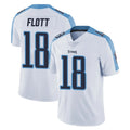 Tocy T.Titans #18 Cor'Dale Flott Player White Limited Vapor Untouchable Home Game Stitched Jerseys
