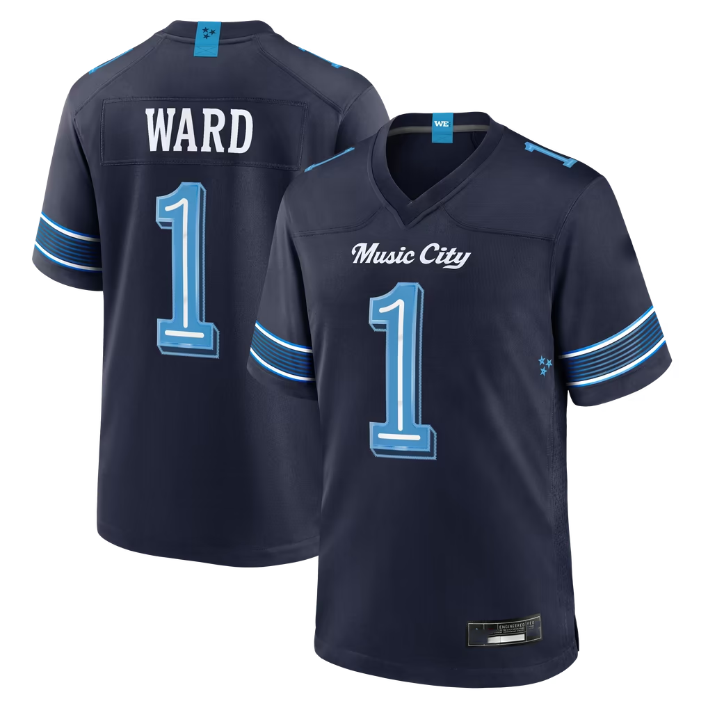 Tocy T.Titans #1 Cameron Ward Navy 2026 Rivalries Collection Game Stitched Jerseys