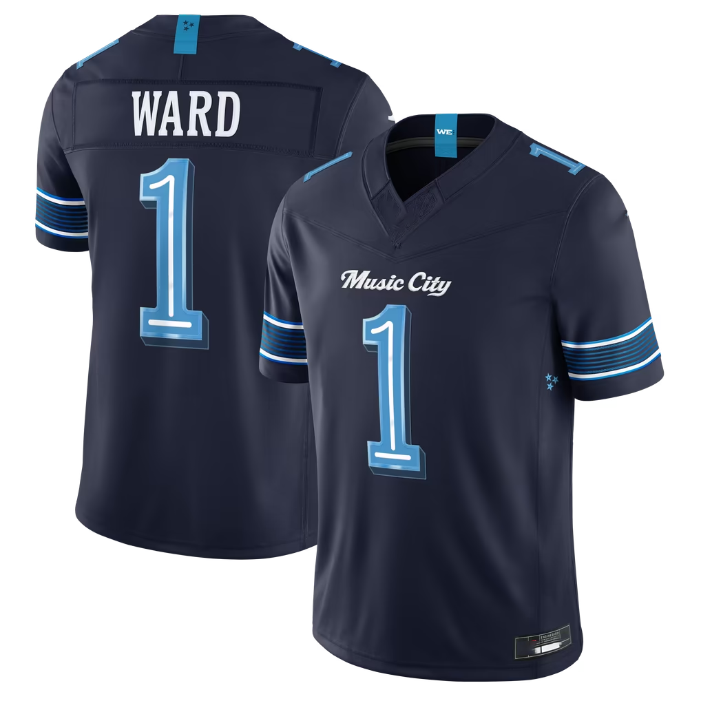 Tocy T.Titans #1 Cameron Ward Navy 2026 Rivalries Collection Limited Stitched Jerseys
