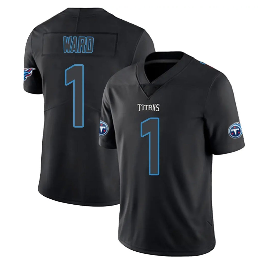 Tocy T.Titans #1 Cameron Ward Player Black Impact Limited Home Game Stitched Jerseys