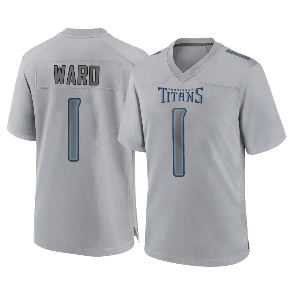 Tocy T.Titans #1 Cameron Ward Player Gray Atmosphere Fashion Home Game Stitched Jerseys