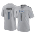 Tocy T.Titans #1 Cameron Ward Player Gray Atmosphere Fashion Home Game Stitched Jerseys