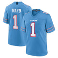 Tocy T.Titans #1 Cameron Ward Player Light Blue 2026 Game Home Stitched Jerseys