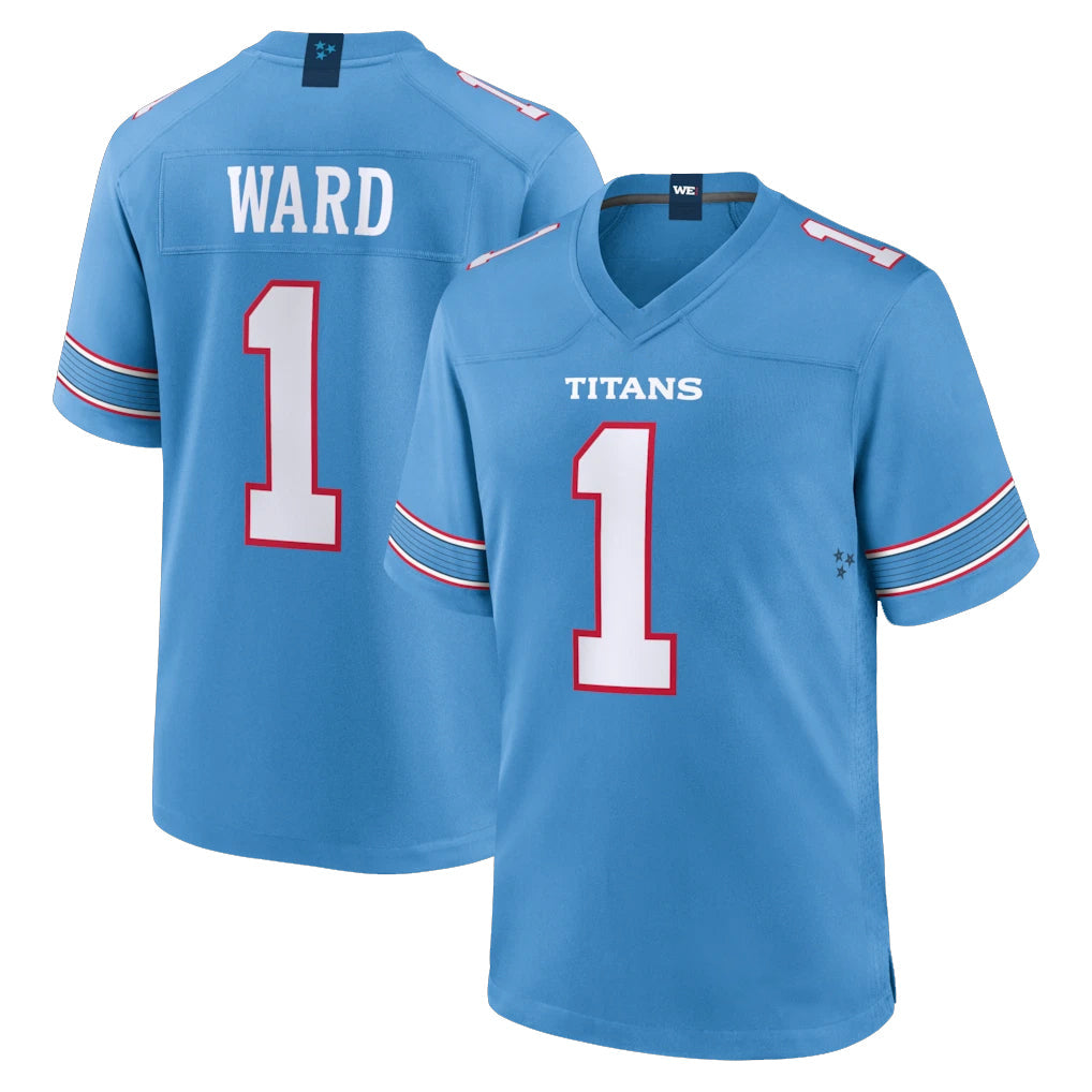 Tocy T.Titans #1 Cameron Ward Player Light Blue 2026 Game Home Stitched Jerseys