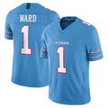 Tocy T.Titans #1 Cameron Ward Player Light Blue Team Vapor F.U.S.E. Limited Home Game Stitched Jerseys