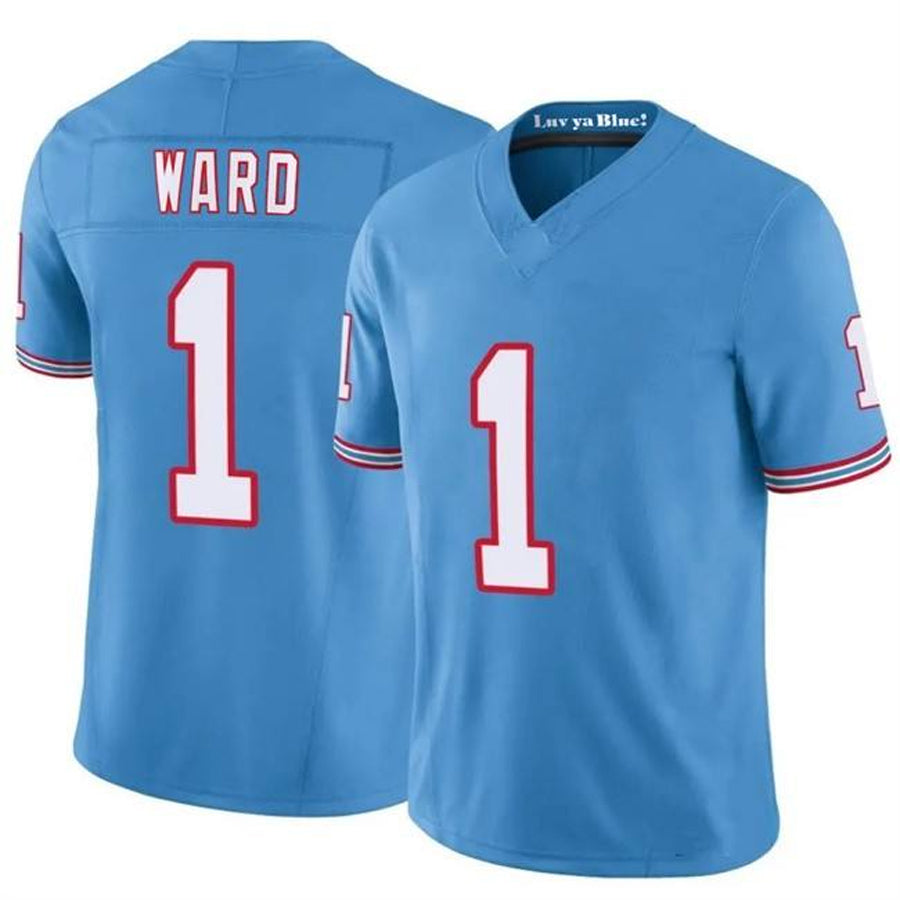 tocy T.Titans #1 Cameron Ward Player Light Blue Vapor F.U.S.E. Limited Stitched Jerseys