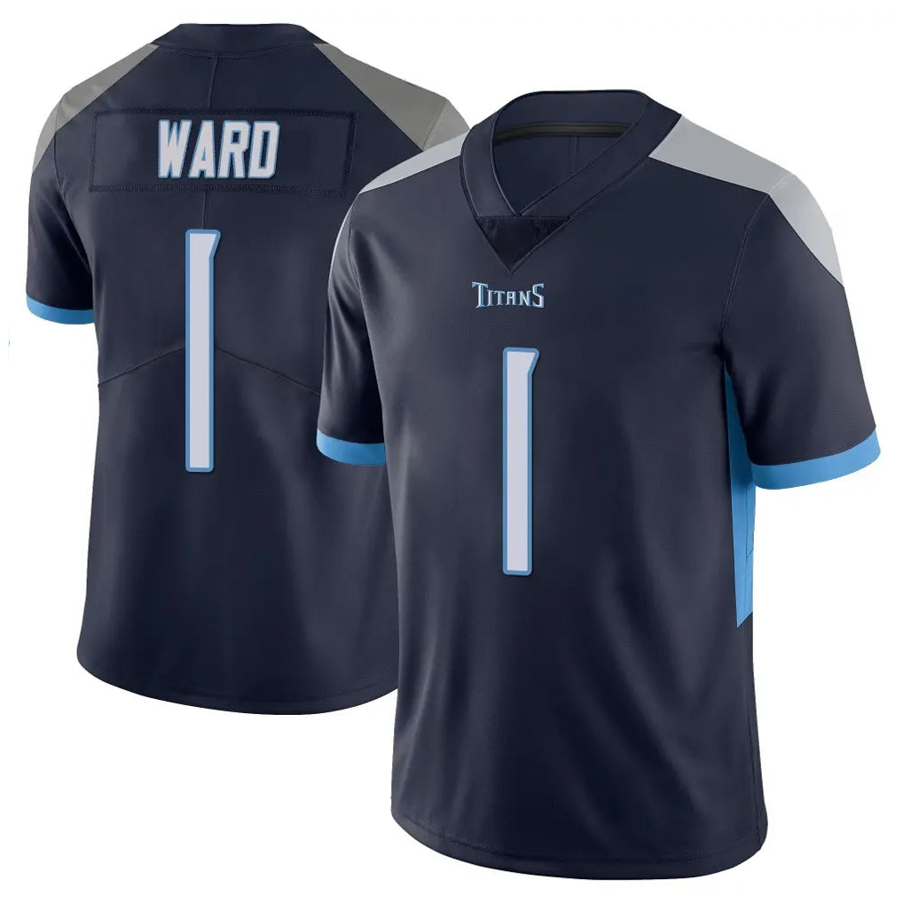 Tocy T.Titans #1 Cameron Ward Player Navy Limited Vapor Untouchable Home Game Stitched Jerseys