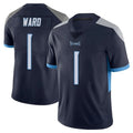Tocy T.Titans #1 Cameron Ward Player Navy Limited Vapor Untouchable Home Game Stitched Jerseys