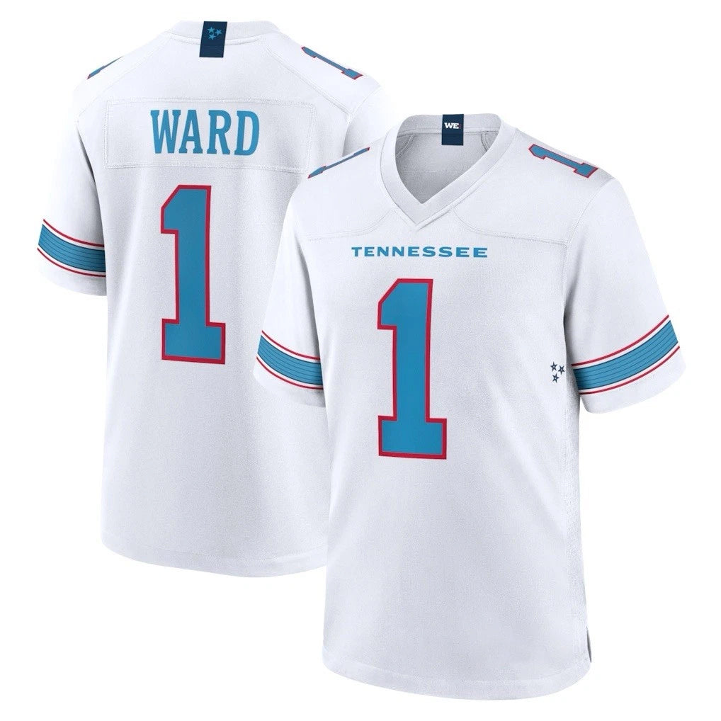 Tocy T.Titans #1 Cameron Ward Player White 2026 Game Home Stitched Jerseys