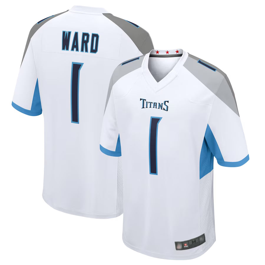 tocy T.Titans #1 Cameron Ward Player White Game Stitched Jerseys